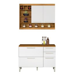 Cozinha Compacta Modulada 2 Peças Burguesa Premium 100% Mdf - 13
