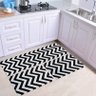 Tapete de Cozinha Antiderrapante Jogo 3 Peças Geométrico:chevron - 2