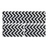 Tapete de Cozinha Antiderrapante Jogo 3 Peças Geométrico:chevron - 5
