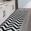 Ver imagem 3 de Tapete de Cozinha Antiderrapante Jogo 3 Peças Geométrico:chevron