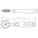 Ver imagem 3 de Kit 4 Carretilhas Corta e Fecha Pastel Massa Tramontina Utilitá Manual Padaria Confeitaria Preto