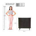 Ver imagem 4 de Armario Aparador Buffet Ripado com 2 Portas 90cm Ditália