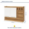 Armário De Cozinha Aéreo 2 Portas Nicho Adega Burguesa Premium 100% Mdf - 8