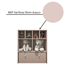 Ver mais imagens de Estante Nicho Organizador de Brinquedos Infantil em Mdf Plancasa:sal Rosa