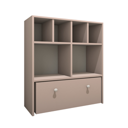 Estante Nicho Organizador de Brinquedos Infantil em Mdf Plancasa:sal Rosa - 3