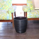 Ver imagem 2 de Vaso Planta 30x30 Oval Moderno Polietileno - PRETO 002
