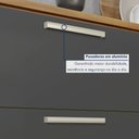 Ver imagem 6 de Balcão de Cozinha com Tampo 2 Portas 3 Gavetas Burguesa Premium 100% MDF Marrom/Amadeirado Freijó/Grafite