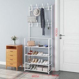 Rack Sapateira Arara 4 Andares Tenis Sandalia Roupa Sapato 16 Pares Multiuso Closet Quarto Sala Deco - 2