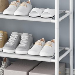 Rack Sapateira Arara 4 Andares Tenis Sandalia Roupa Sapato 16 Pares Multiuso Closet Quarto Sala Deco - 4