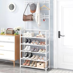 Rack Sapateira Arara 4 Andares Tenis Sandalia Roupa Sapato 16 Pares Multiuso Closet Quarto Sala Deco - 7