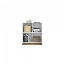 Ver imagem 4 de Conjunto Home Office com 2 Estantes para Livros 4 Nichos Cubic Caemmun