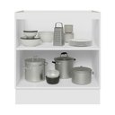 Ver imagem 4 de Balcão de Cozinha 70 cm 2 Portas (sem Tampo) Branco/Cinza Lux Madesa
