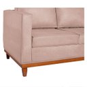 Ver imagem 5 de Sofá 3 Lugares Europa 180 cm Estilo Conforto e Elegância Suede Rosê - ADJ Decor
