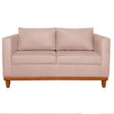 Ver imagem 4 de Sofá 3 Lugares Europa 180 cm Estilo Conforto e Elegância Suede Rosê - ADJ Decor