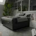 Ver imagem 2 de Base Box Baú para Cama Casal Queen 158x198cm Bipartido Liz S05 Corano Preto - Mpozenato