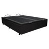 Base Box Baú para Cama Casal Queen 158x198cm Bipartido Liz S05 Corano Preto - Mpozenato - 1