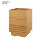 Ver imagem 4 de Mesa de Cabeceira 2 Gavetas Samambaia CabeCasa MadeiraOriginals Marrom