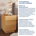 Ver mais imagens de Mesa de Cabeceira 2 Gavetas Samambaia CabeCasa MadeiraOriginals Marrom