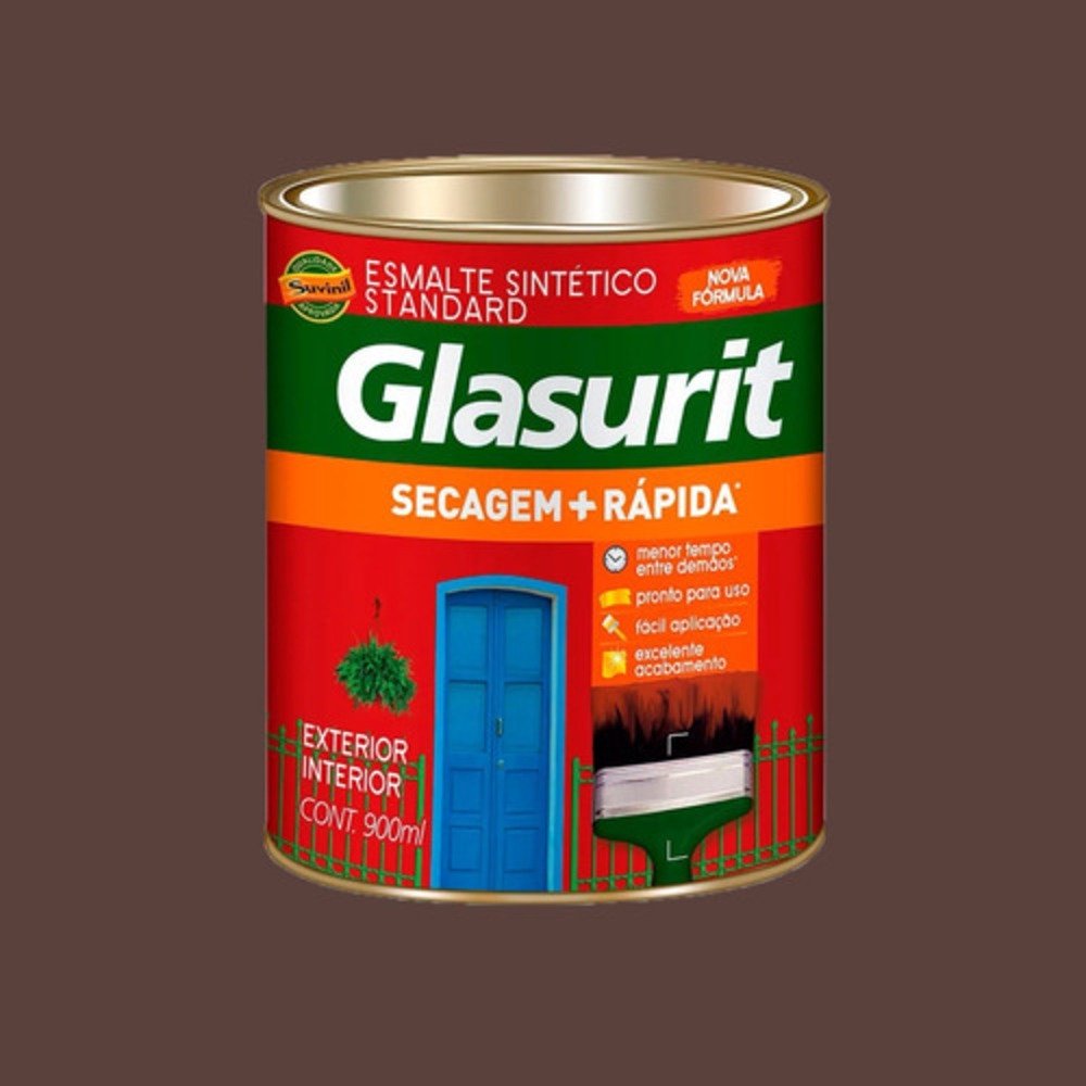 Tinta Esmalte 1/4 900ml Marrom - Glasurit - 1