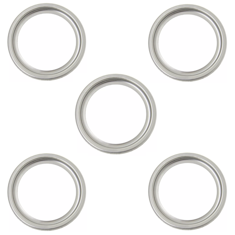 Kit C/5 Porta Grelha Ralo Redondo 15x15 Suporte Cromado Inox