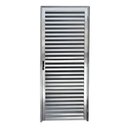Ver imagem 1 de Porta Vestiário Palheta Alumínio Brilhante 180x80cm c/ Trinco