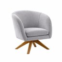 Ver imagem 2 de Kit com 02 Poltronas Afrodite Base Giratória Madeira Eucalipto