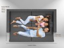 Ver mais imagens de Sofá Tango 1,80m sem Caixa, Retrátil e Reclinável Linho Soft Grafite - Netsofas