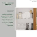 Ver imagem 7 de Armário Aéreo para Cozinha 2 Portas Pérola Branco/Cinamomo