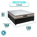 Ver imagem 3 de Conjunto Cama Box Bau Blindado Casal + Colchão Molas Ensacadas Legriff Sankonfort