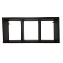 Ver imagem 1 de Nicho Triplo Decoração - para Banheiro Cozinha Sala Quarto 50x23x10 - Preto Tx