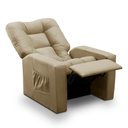 Ver imagem 4 de Poltrona Do Papai Reclinável Irlanda Suede Bege Madelina Decor