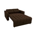 Ver imagem 3 de Sofá Cama Reclinável 2 Lugares com Almofadas 140 Lag Drika Matrix