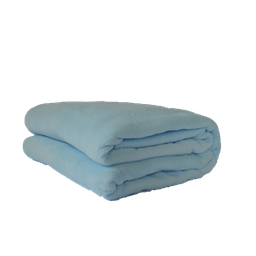 Cobertor Microfibra Plush Azul Bebê -  - 1
