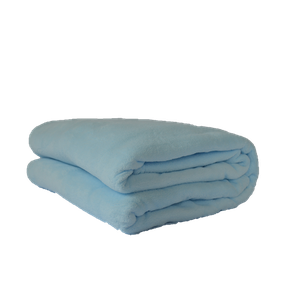 Cobertor Microfibra Plush Azul Bebê - 
