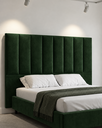 Ver imagem 2 de Cabeceira Luzzi Decor para Cama Box Viúva Tamanho 1.28 -Suede Verde
