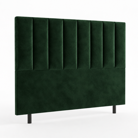 Cabeceira Luzzi Decor para Cama Box Viúva Tamanho 1.28 -Suede Verde