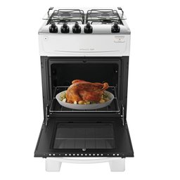 Fogão 4 Bocas Branco com Mesa Inox Atlas Mônaco Top Bivolt - 5