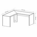 Ver imagem 3 de Conjunto de Escritório com Escrivaninha 02 pç CJ43018-081 Tecno Móbili - Tecno Móbili Nogal