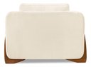 Ver imagem 5 de Poltrona Decorativa New para Sala Pés Madeira Linho Bege Bz Home Decor