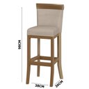 Ver imagem 3 de Conjunto 02 Banquetas Alta em Madeira Maciça Paris