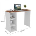 Ver imagem 3 de Escrivaninha Mesa Escritório Multifuncional 3 Nichos 100cm Aloha Yescasa