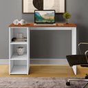 Ver imagem 1 de Escrivaninha Mesa Escritório Multifuncional 3 Nichos 100cm Aloha Yescasa