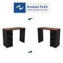 Ver mais imagens de Escrivaninha Mesa Escritório Multifuncional 3 Nichos 100cm Aloha Yescasa