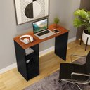 Ver imagem 4 de Escrivaninha Mesa Escritório Multifuncional 3 Nichos 100cm Aloha Yescasa