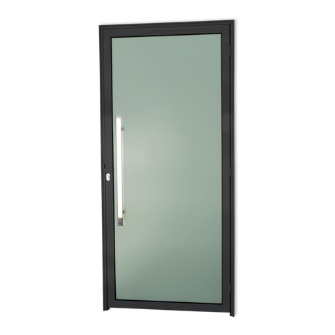 Porta Alumínio Murano c/Puxador e.Preto 90 Brimak