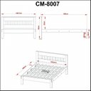 Ver imagem 6 de Cama de Casal Clássica 196x146,7cm em MDP Branco