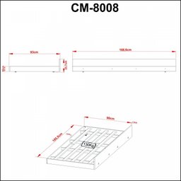 Cama Auxiliar Solteiro 188,6x90cm Dormitório - 4