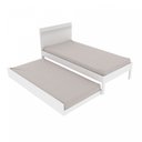 Ver imagem 6 de Cama Auxiliar Solteiro 188,6x90cm Dormitório Branco