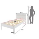 Ver imagem 7 de Cama de Solteiro 195x98,6cm em MDP Dormitório Branco