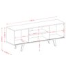 Rack Lisboa Tvs até 55” 395136 Calacata Off White Madetec - 5